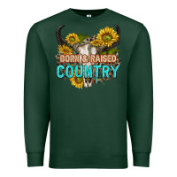 Sports Green born and raised country tbw Premium Sweatshirt - texasbilliewilder