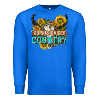 True Royal born and raised country tbw Premium Sweatshirt - texasbilliewilder