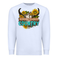 White born and raised country tbw Premium Sweatshirt - texasbilliewilder