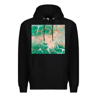 Black green glitter Premium Hoodie - JahusDesignShop