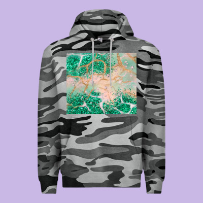 Green Glitter Premium Hoodie Designed By Jahusdesignshop