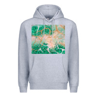 Heather Grey green glitter Premium Hoodie - JahusDesignShop