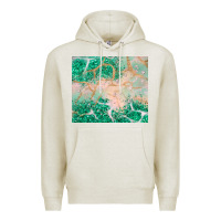 Oatmeal Heather green glitter Premium Hoodie - JahusDesignShop