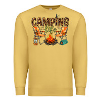 Antique Gold camping life Premium Sweatshirt - texasbilliewilder