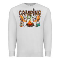Dove Grey camping life Premium Sweatshirt - texasbilliewilder