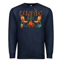 Navy camping life Premium Sweatshirt - texasbilliewilder