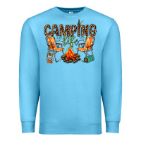 Ocean Blue camping life Premium Sweatshirt - texasbilliewilder