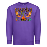 Purple camping life Premium Sweatshirt - texasbilliewilder