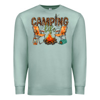 Seafoam camping life Premium Sweatshirt - texasbilliewilder