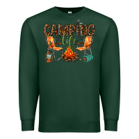 Sports Green camping life Premium Sweatshirt - texasbilliewilder