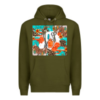 Army Green nail artist Premium Hoodie - AdoDesignShop