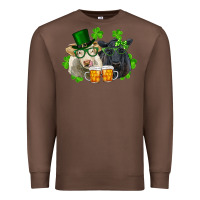 Chestnut St. Patrick's Day Charolais And Black Angus Cows Premium Sweatshirt - RanaPortraitStore