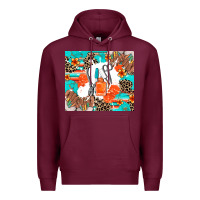 Burgundy nail artist Premium Hoodie - AdoDesignShop