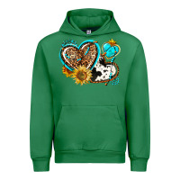 Emerald western leopard pride  hearts Urban Hoodie - AdoDesignShop