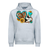Western Leopard Pride  Hearts Urban Hoodie | Teevron