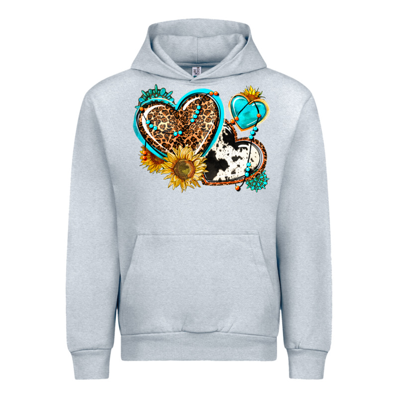 Western Leopard Pride  Hearts Urban Hoodie by AdoDesignShop | Teevron