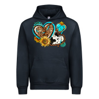 Navy western leopard pride  hearts Urban Hoodie - AdoDesignShop