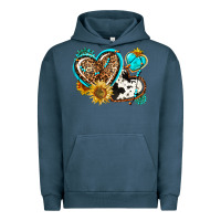 Pigment Midnight Navy western leopard pride  hearts Urban Hoodie - AdoDesignShop