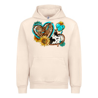 Sandshell western leopard pride  hearts Urban Hoodie - AdoDesignShop