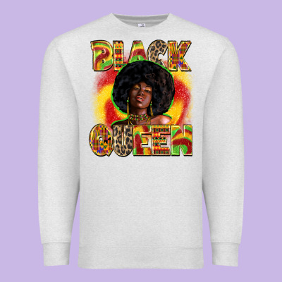 Black Queen Premium Sweatshirt Designed By Zillion Design Studio