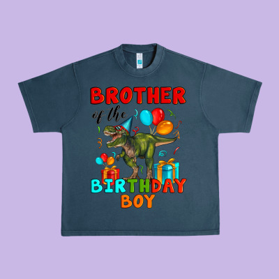 Brother Of The Birthday Boy T Rex Urban Heavy Tee Designed By Artiststas