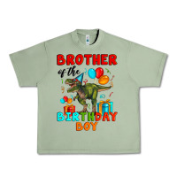 Oil Green brother of the birthday boy t rex Urban Heavy Tee - Artiststas