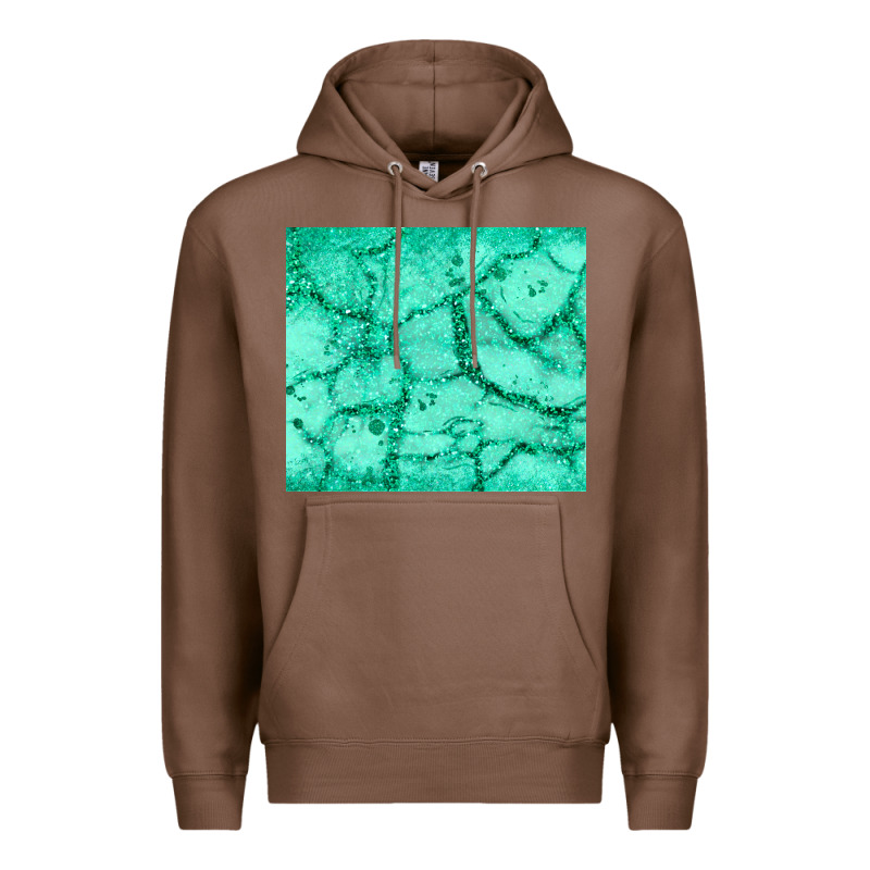 Green Glitter Premium Hoodie by JahusDesignShop | Teevron