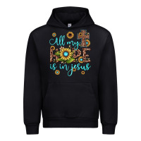 Black all my hope is in jesus Urban Hoodie - JahusDesignShop