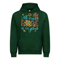 Forest Green all my hope is in jesus Urban Hoodie - JahusDesignShop