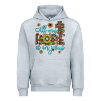 Heather Grey all my hope is in jesus Urban Hoodie - JahusDesignShop