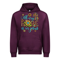 Mauve Wine all my hope is in jesus Urban Hoodie - JahusDesignShop
