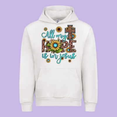 All My Hope Is In Jesus Urban Hoodie Designed By Jahusdesignshop