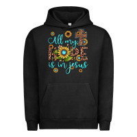 Pigment Black all my hope is in jesus Urban Hoodie - JahusDesignShop
