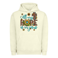 Pigment Pistachio all my hope is in jesus Urban Hoodie - JahusDesignShop