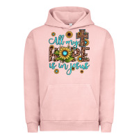 Pigment Salmon all my hope is in jesus Urban Hoodie - JahusDesignShop