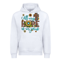 White all my hope is in jesus Urban Hoodie - JahusDesignShop