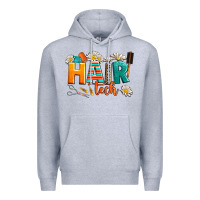 Heather Grey hair tech Premium Hoodie - AdoDesignShop