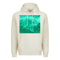 Oatmeal Heather green glitter Premium Hoodie - JahusDesignShop