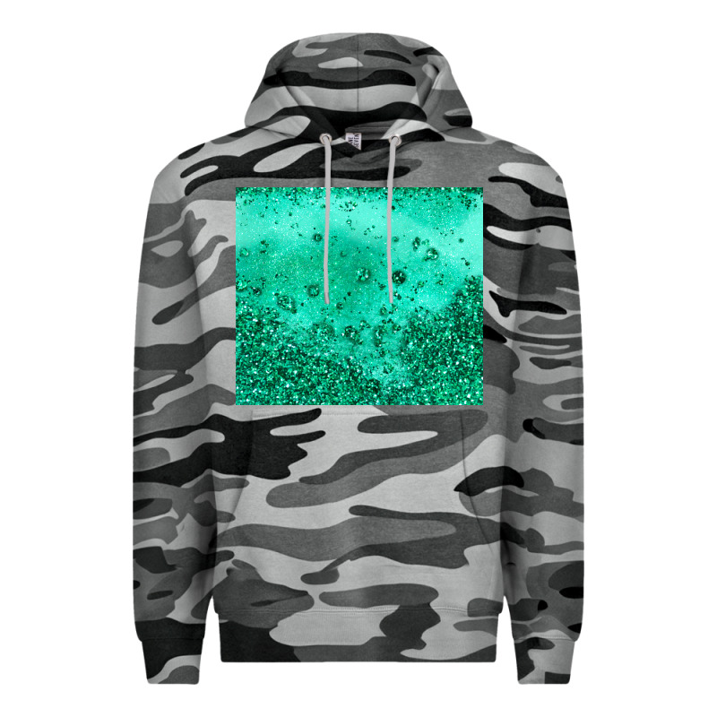 Green Glitter Premium Hoodie by JahusDesignShop | Teevron