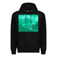 Black green glitter Premium Hoodie - JahusDesignShop