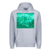 Heather Grey green glitter Premium Hoodie - JahusDesignShop