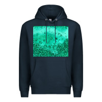 Navy green glitter Premium Hoodie - JahusDesignShop