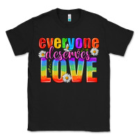 Black Everyone Deserves Love Pride Lgbtq Classic Tee - BundleAndBundleShop