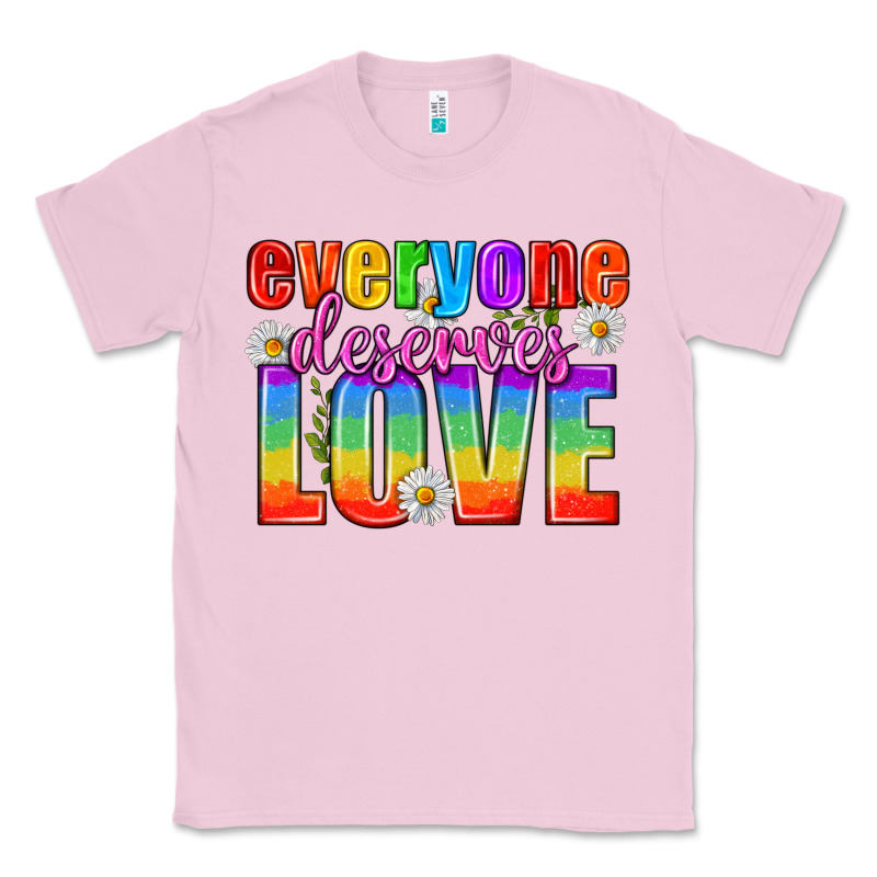 Everyone Deserves Love Pride Lgbtq Classic Tee by BundleAndBundleShop | Teevron