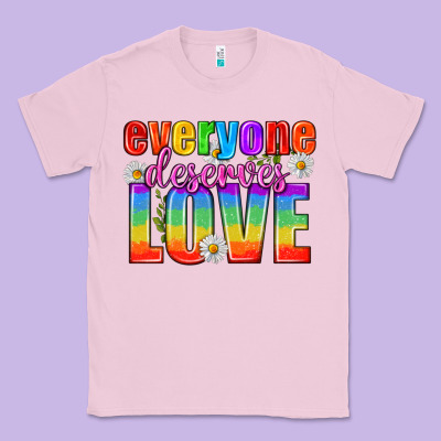 Everyone Deserves Love Pride Lgbtq Classic Tee Designed By Bundleandbundleshop