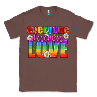 Chestnut Everyone Deserves Love Pride Lgbtq Classic Tee - BundleAndBundleShop