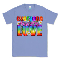 Colony Blue Everyone Deserves Love Pride Lgbtq Classic Tee - BundleAndBundleShop