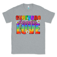 Heather Grey Everyone Deserves Love Pride Lgbtq Classic Tee - BundleAndBundleShop