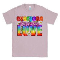 Lilac Everyone Deserves Love Pride Lgbtq Classic Tee - BundleAndBundleShop