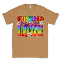 Toasted Coconut Everyone Deserves Love Pride Lgbtq Classic Tee - BundleAndBundleShop